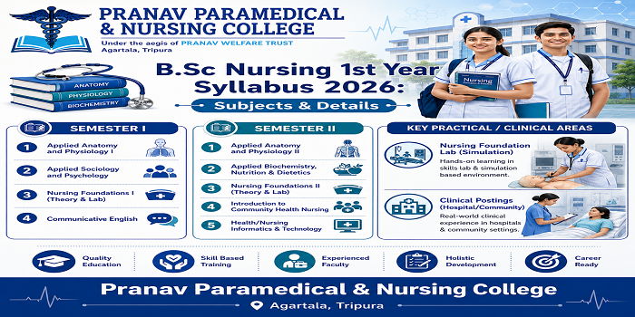 B.Sc Nursing 1st Year Syllabus 2026 &ndash; Subjects and Details